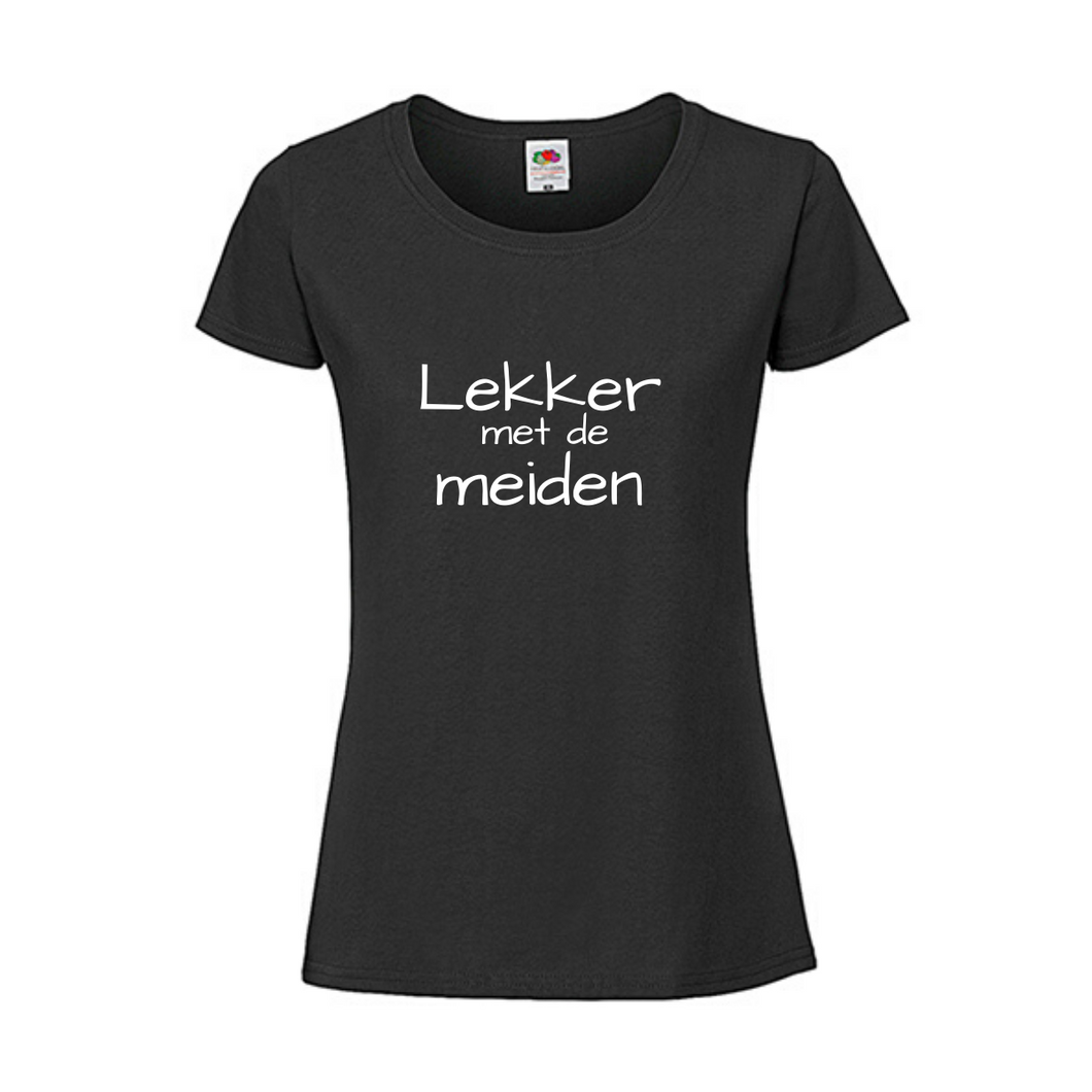 Verstikkend Teken een foto wazig Lekker met de meiden t-shirt – Druk-Kado.nl
