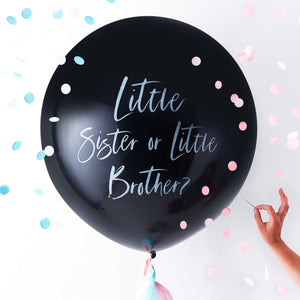 Gender Reveal ballon sister or brother