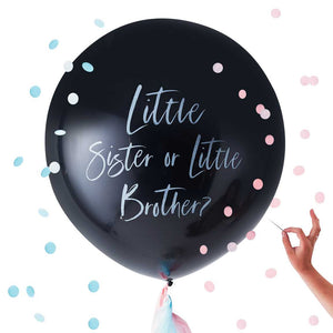Gender Reveal ballon sister or brother